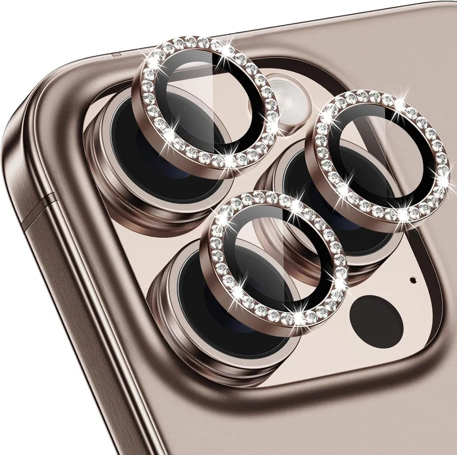 Diamond Circle Camera Lens Protector Rings – wholesale, Rhinestone rings · 5 colours