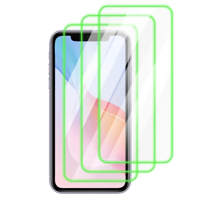 Night Sparkling (Glow) Tempered Glass Screen Protector – wholesale, Glow edge · 8 colours